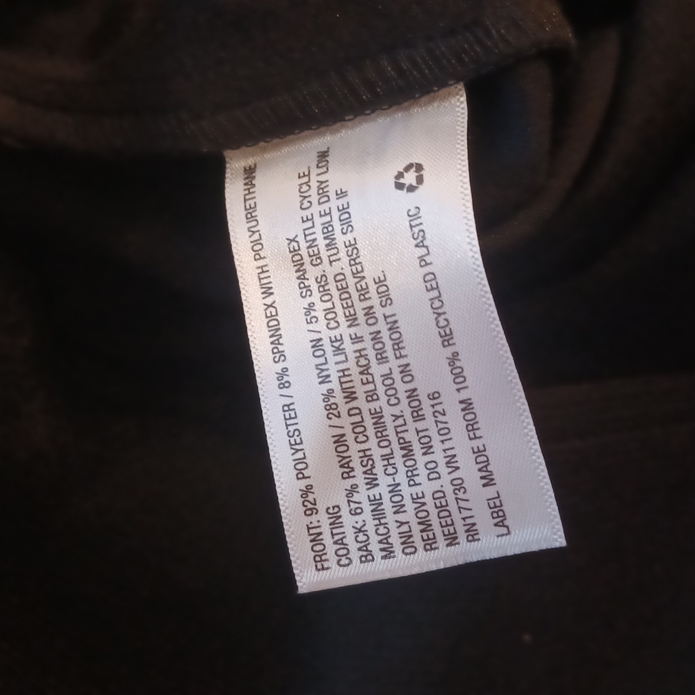 AVA & VIV Womens Black Vegan Leather Pants 3X - Picture 7 of 7
